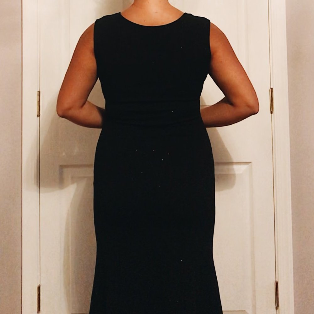 Black Maxi Dress with Sparkles - Picture 9 of 9